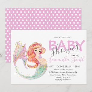 Anuncio CUTE MERMAID BABY SHOWER Under the sea