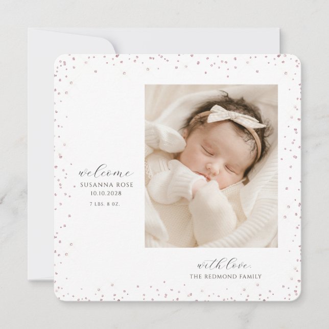 Anuncio Cute Newborn Sleeping Baby Photo  (Anverso)