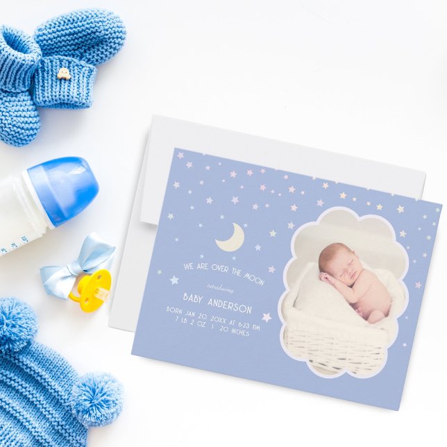 Anuncio Cute por la luna y las estrellas bebé de nacimient (Subido por el creador)