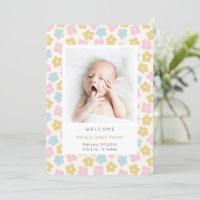 Cute simple arcoiris floral color de agua