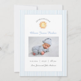 Anuncio Cute Sun Blue Baby foto Nacimiento