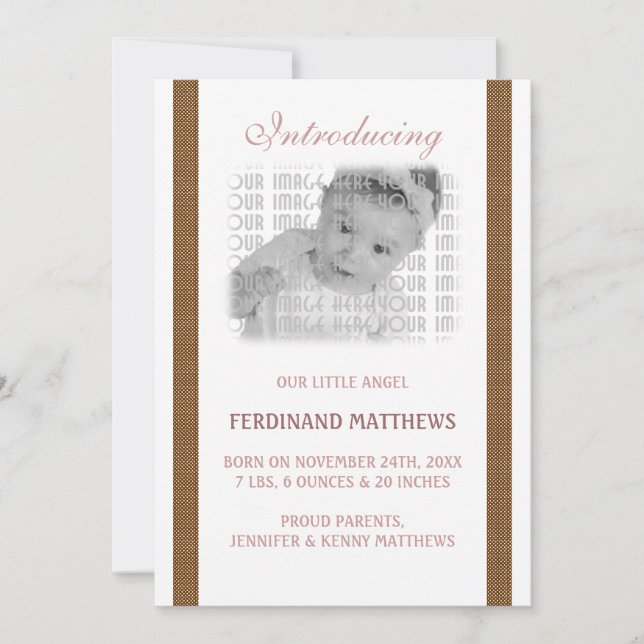 Anuncio Dark Brown Baby Birth (Anverso)