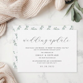 Anuncio de Actualización de Boda con Verde de Euca