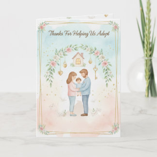 Anuncio de Adopción de Bebé Personalizado Agradeci