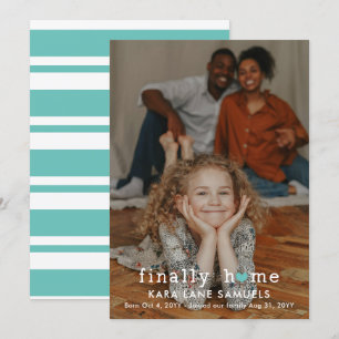 Anuncio de adopción de Corazón Turquesa Finalmente