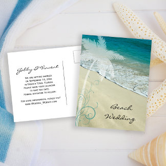 Anuncio de Ahorre la Fecha para Boda en Playa Trop