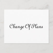 Anuncio de aplazamiento de boda con guión elegante