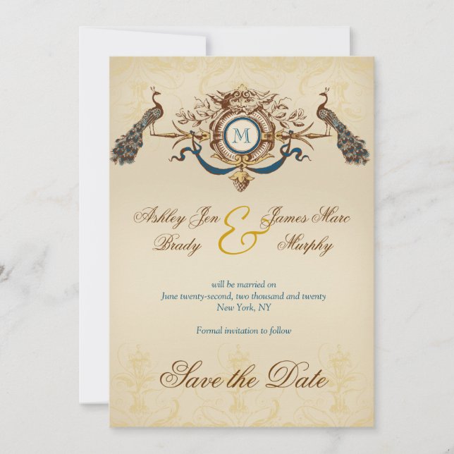 Anuncio de Aviso de Compromiso del Pavo Real Román (Anverso)