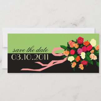 Anuncio de Aviso de Fecha de Boda del Ramo Nupcial