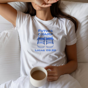 Anuncio de Baby Booties nombre fecha Camiseta