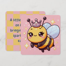Anuncio de baby shower de la reina abeja linda y c