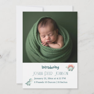 Anuncio de Baby Shower Dino Mite