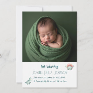 Anuncio de Baby Shower Dino Mite