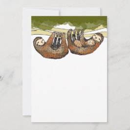 Anuncio de Baby Shower/Recién nacido de Baby Sloth