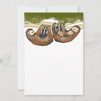 Anuncio de Baby Shower/Recién nacido de Baby Sloth