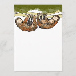 Anuncio de Baby Shower/Recién nacido de Baby Sloth