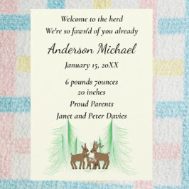 Anuncio de bebé del bosque – Bienvenido al rebaño