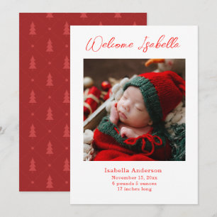 Anuncio de bebé en Navidad