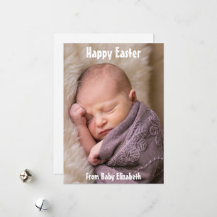 Anuncio de bebé Feliz Pascua