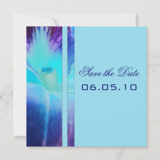 Anuncio de Blue Orchid Save the Date