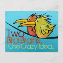 Anuncio de Boda, 2 Pájaros en un Cable, Divertido