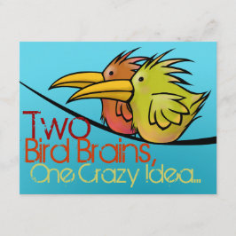 Anuncio de Boda, 2 Pájaros en un Cable, Divertido