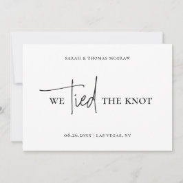 Anuncio de Boda ARIA Tarjeta de Fuga con Foto