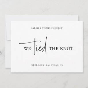 Anuncio de Boda ARIA Tarjeta de Fuga con Foto