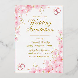 Anuncio de Boda Blanco y Rosa Moderno