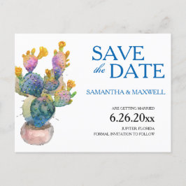 Anuncio de Boda Cactus Save The Date