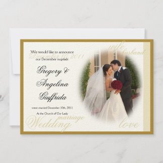 Anuncio de Boda Clásico Elegante