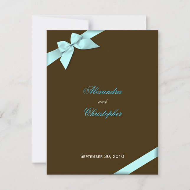 Anuncio de Boda con Cinta Acuática (Anverso)