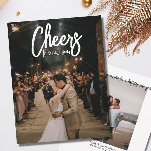 Anuncio de Boda con Foto de Año Nuevo