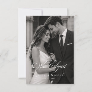Anuncio de Boda con Foto de Elopción Clásica