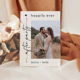 Anuncio de Boda con Foto de Huida y Corazón Escrit