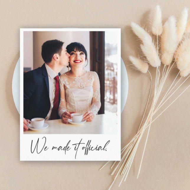 Anuncio de Boda con Foto Instantánea (Subido por el creador)