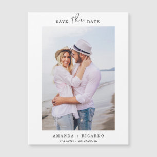 Anuncio de Boda con Foto Minimalista de Moda con I
