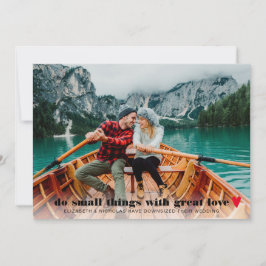 Anuncio de Boda con Fotografía de Boda Minimalista