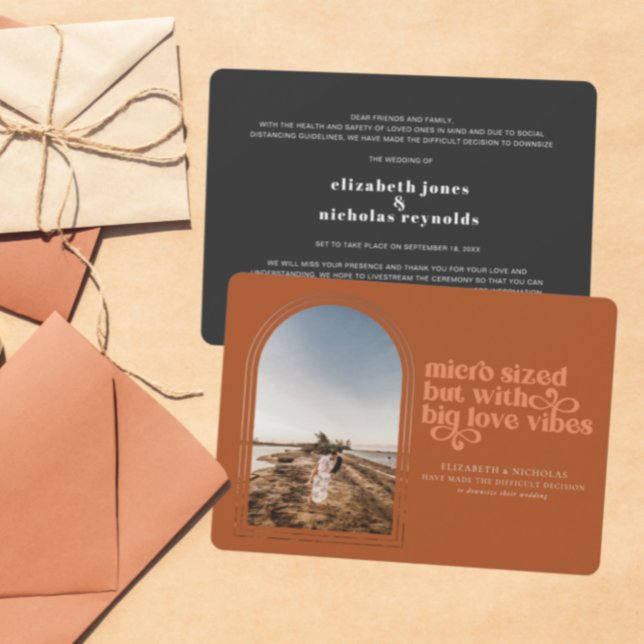 Anuncio de boda con fotos de micro boda reducida (Subido por el creador)