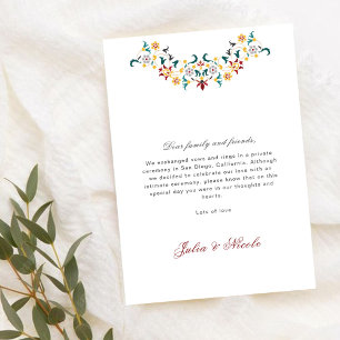 Anuncio de Boda con Motivo Clásico Vintage