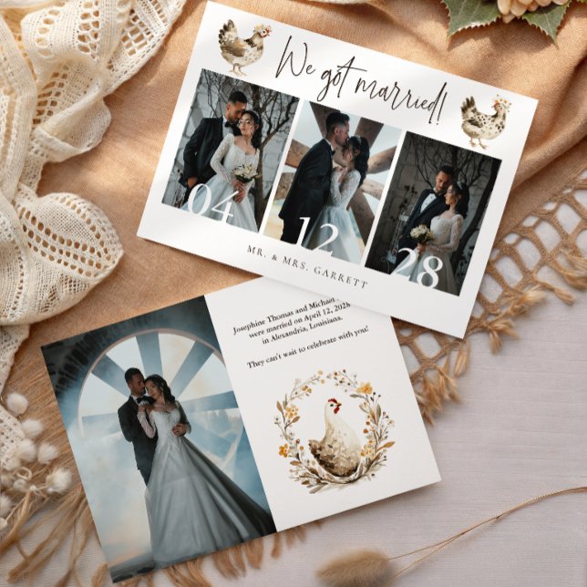Anuncio de Boda con Múltiples Fotos de Pollo de Ca (Subido por el creador)