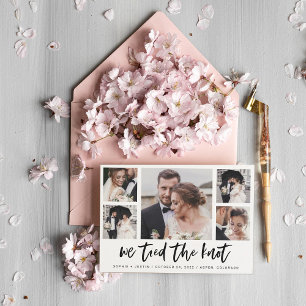 Anuncio de Boda con Múltiples Fotos en Letra Scrip