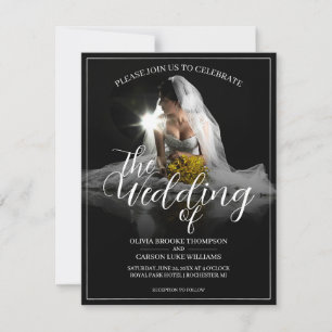 Anuncio de Boda con Novia Sentada - Clásico 