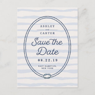 Anuncio de boda con tema náutico   Save the Date