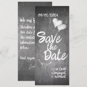 Anuncio de Boda con Tipografía de Pizarra