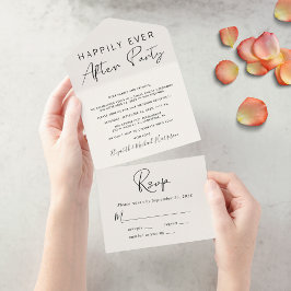 Anuncio de Boda Crema Felizmente Después de la Rec