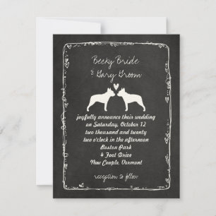 Anuncio de Boda de Boston Terriers