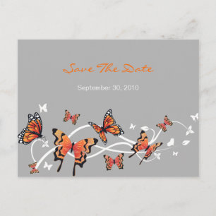 Anuncio de Boda de Butterfly Save The Date