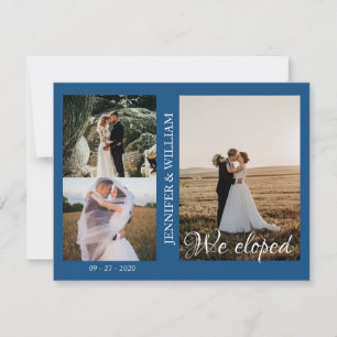 Anuncio de Boda de Colaje de Fotos Nos Fugamos