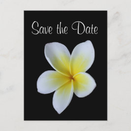 Anuncio de boda de frangipani para guardar la fech